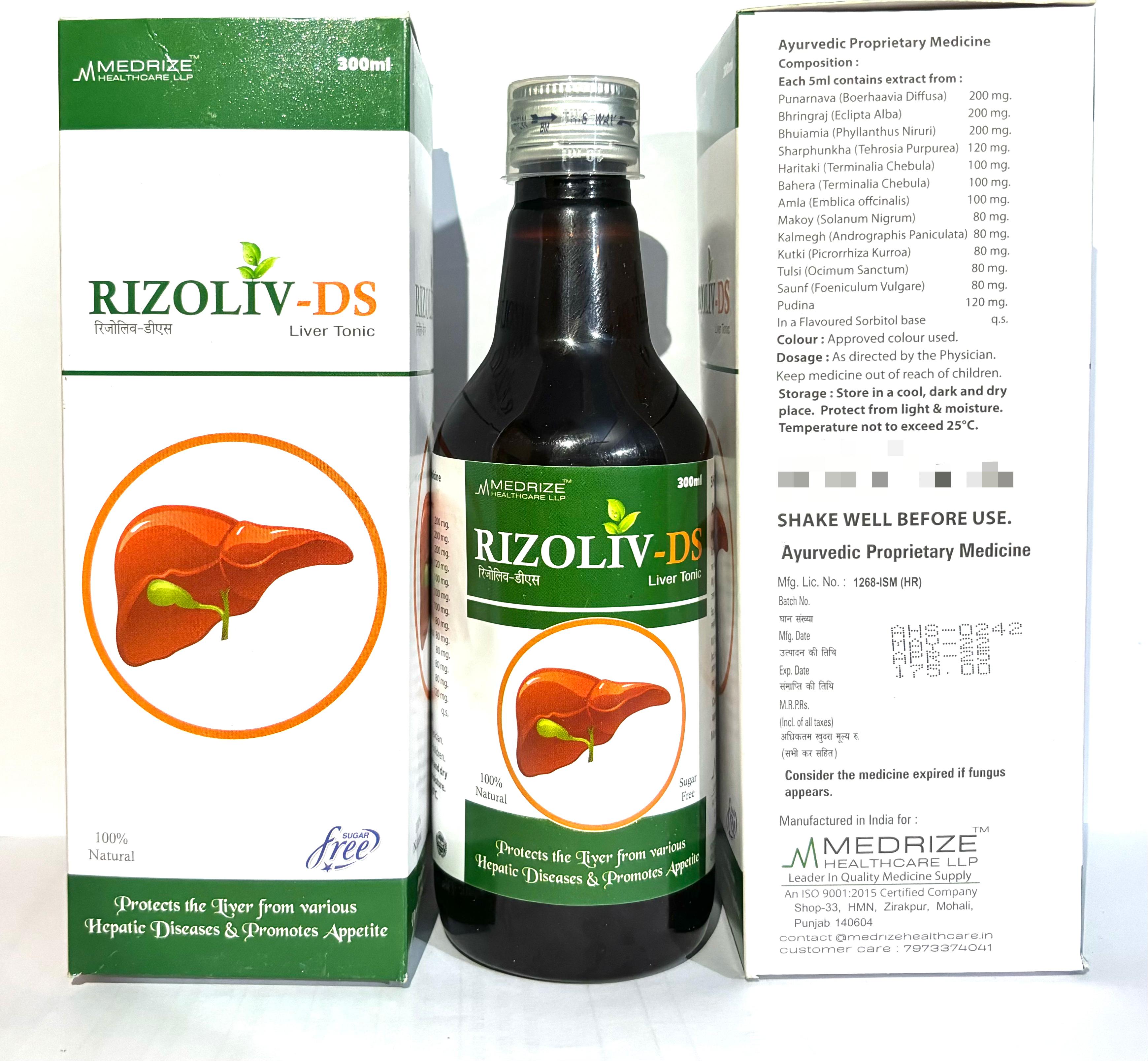 Rizoliv -Ds Liver care Syrup